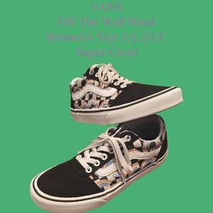 Vans Women's Black and Multicolor Sneakers